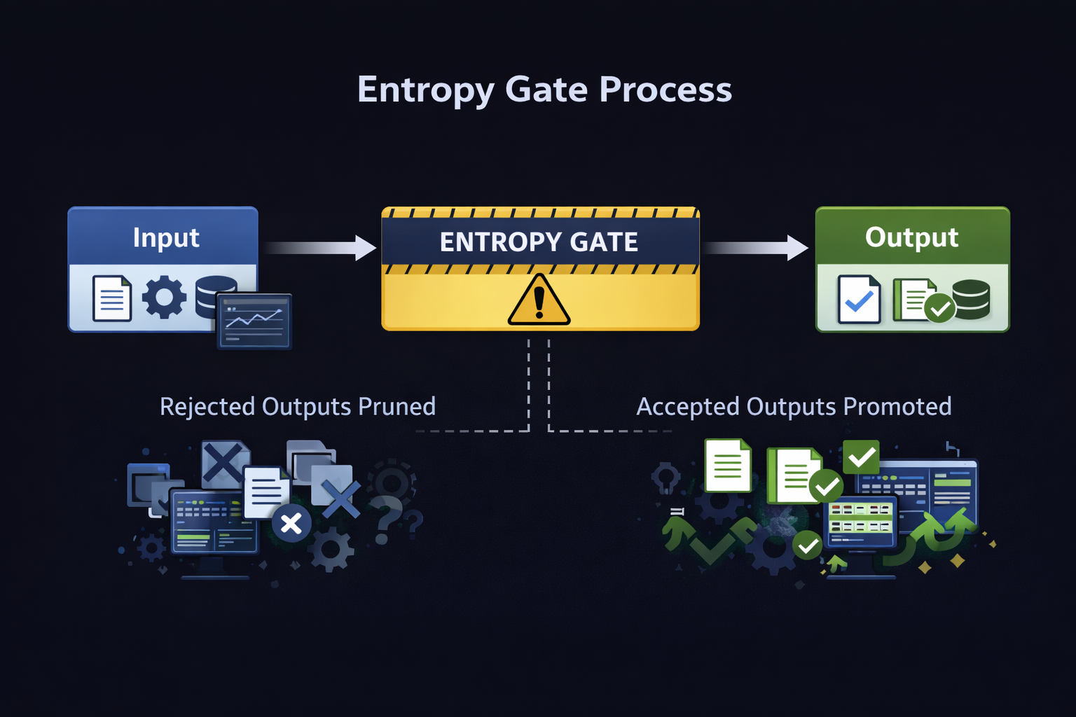 Entropy Gate Process